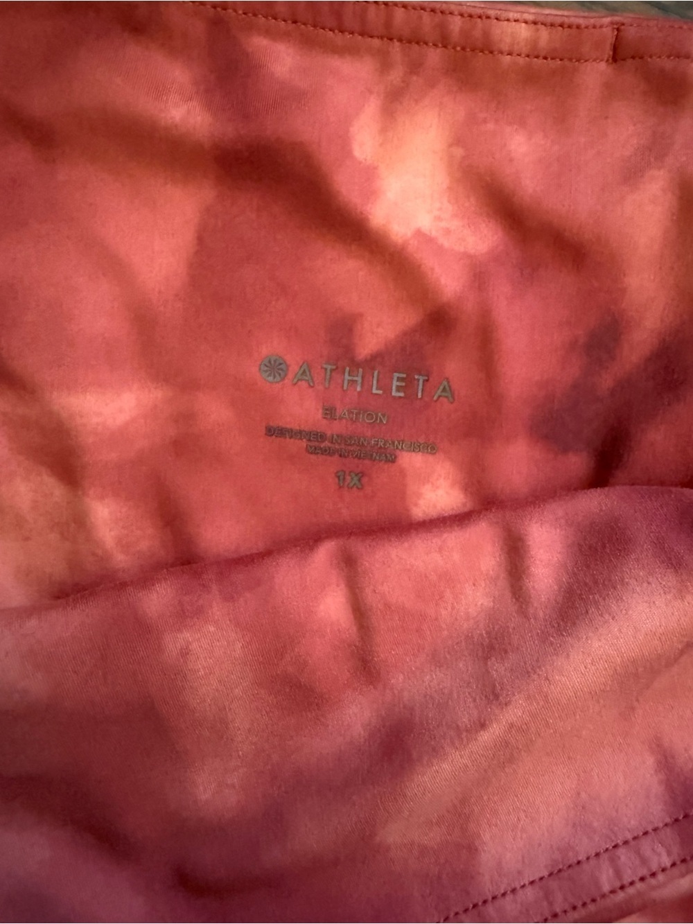 Athleta Serene Island Coral Leggings - Picture 7 of 8